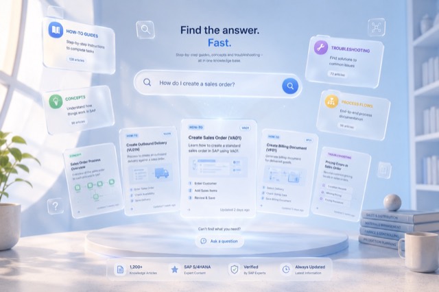 MB SAP Knowledgebase
